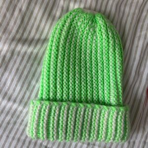 Anthropologie Green Knit Beanie